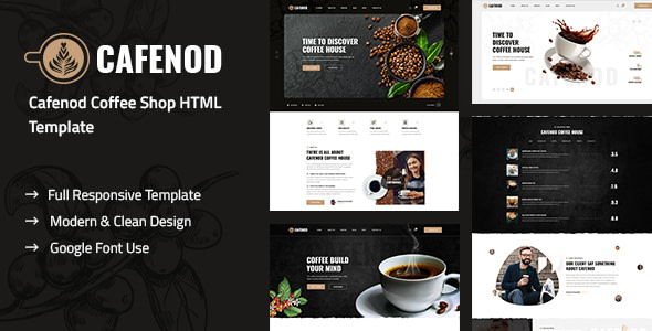 [Free Download] Cafenod – Coffee Shop HTML Template (Nulled) [Latest