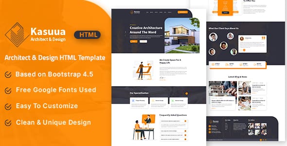 [Free Download] Kasuua – Architect & Design HTML Template (Nulled) [Latest Version]