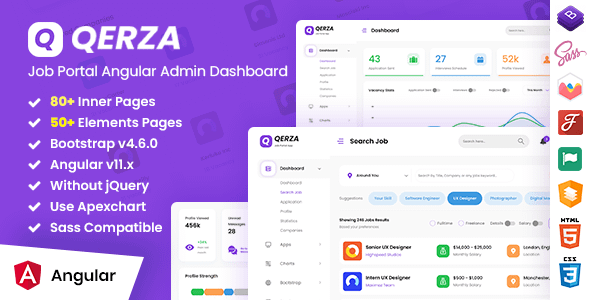 [Free Download] Qerza – Job Portal Admin Dashboard Angular Template (Nulled) [Latest Version]